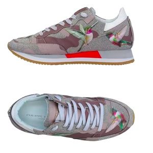 Philippe Model Paris - Printed Tropez Birds Sneakers Size 39, Made in Italy